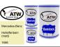 Preview: Mercedes-Benz, Hellelfenbein (matt), 1658: 500ml Lackdose + 500ml Klarlack + 250ml Härter - Set, von ATW Autoteile West.